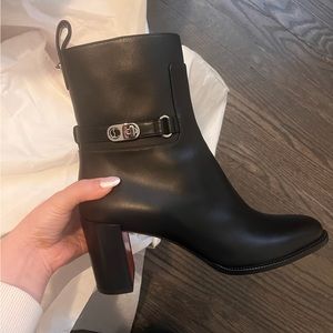 Brand New Christian Louboutin Black Booties